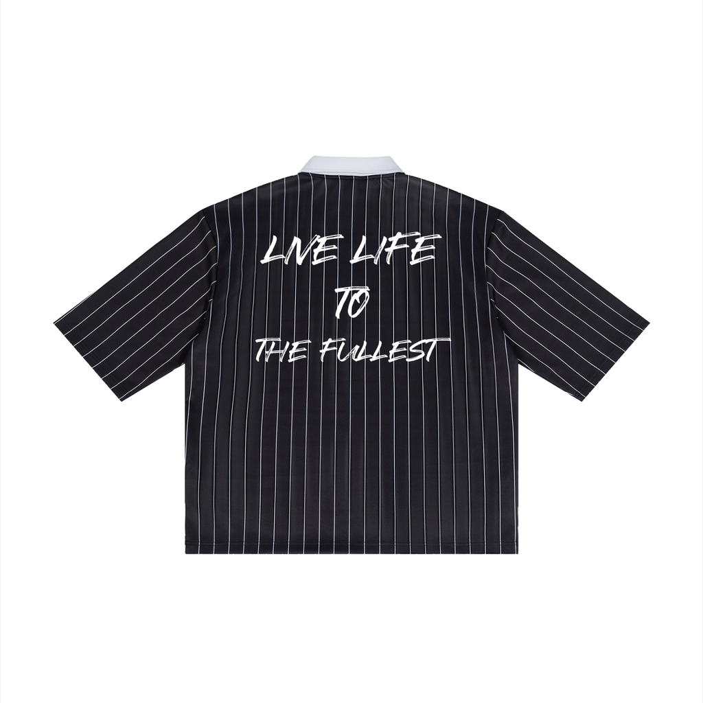 Unisex Pinstripe Collared Soccer Jersey