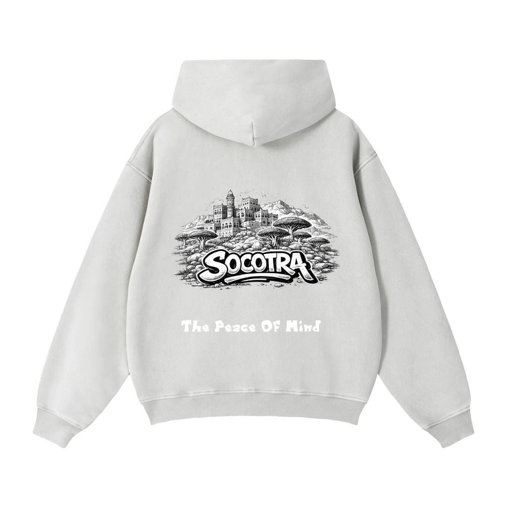 Zip-Through Boxy Fleece Hoodie