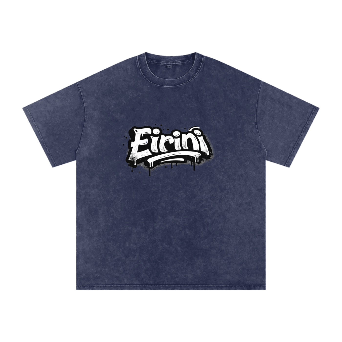Snow Washed Oversized Cotton T-Shirt
