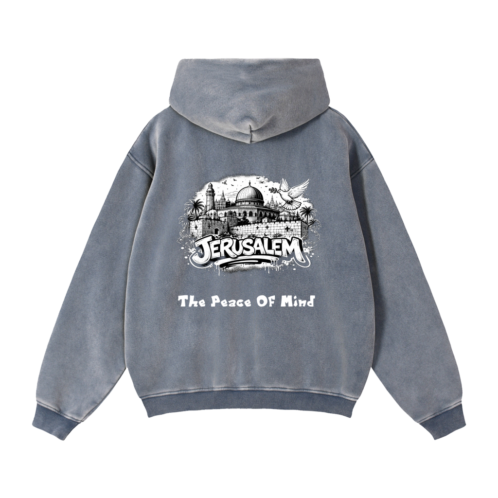 Zip-Through Boxy Fleece Hoodie