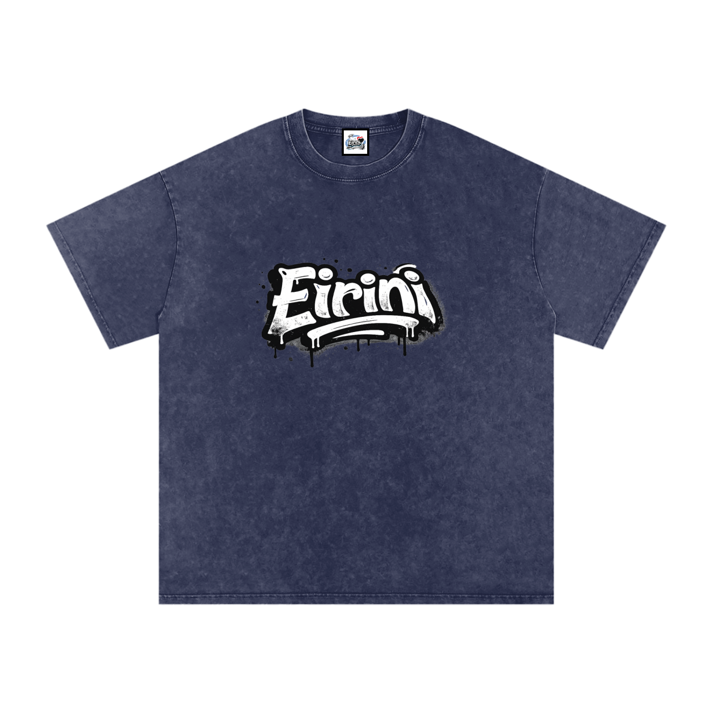 Snow Washed Oversized Cotton T-Shirt