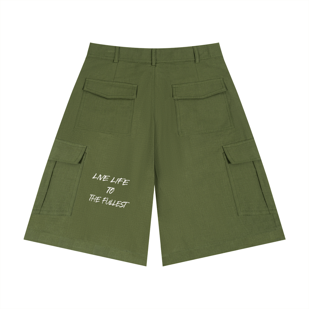 Unisex Woven Cargo Shorts