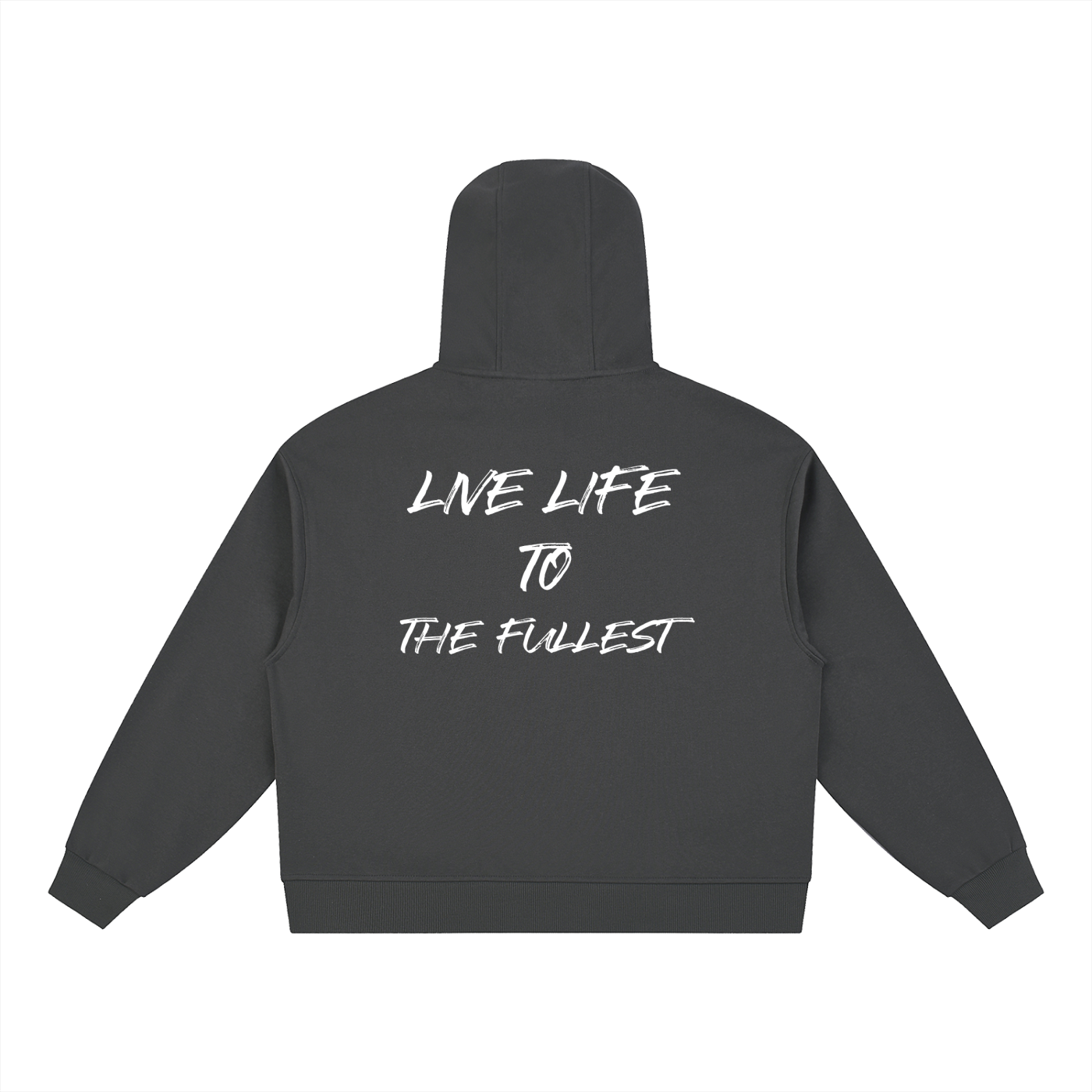 Boxy Button Placket Hoodie