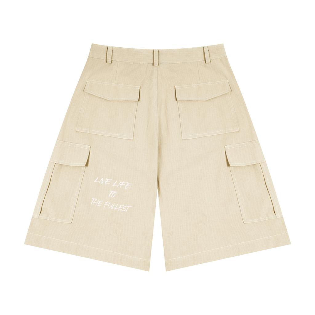 Unisex Woven Cargo Shorts