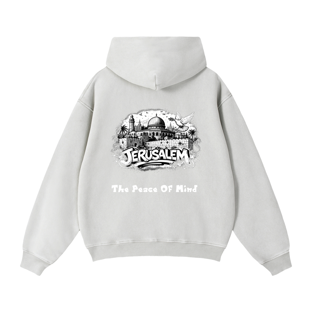 Zip-Through Boxy Fleece Hoodie