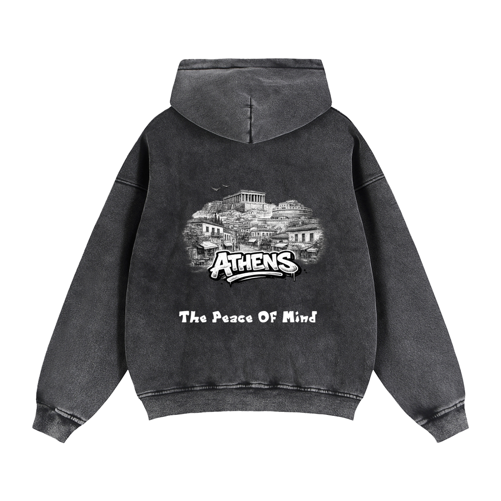 Zip-Through Boxy Fleece Hoodie