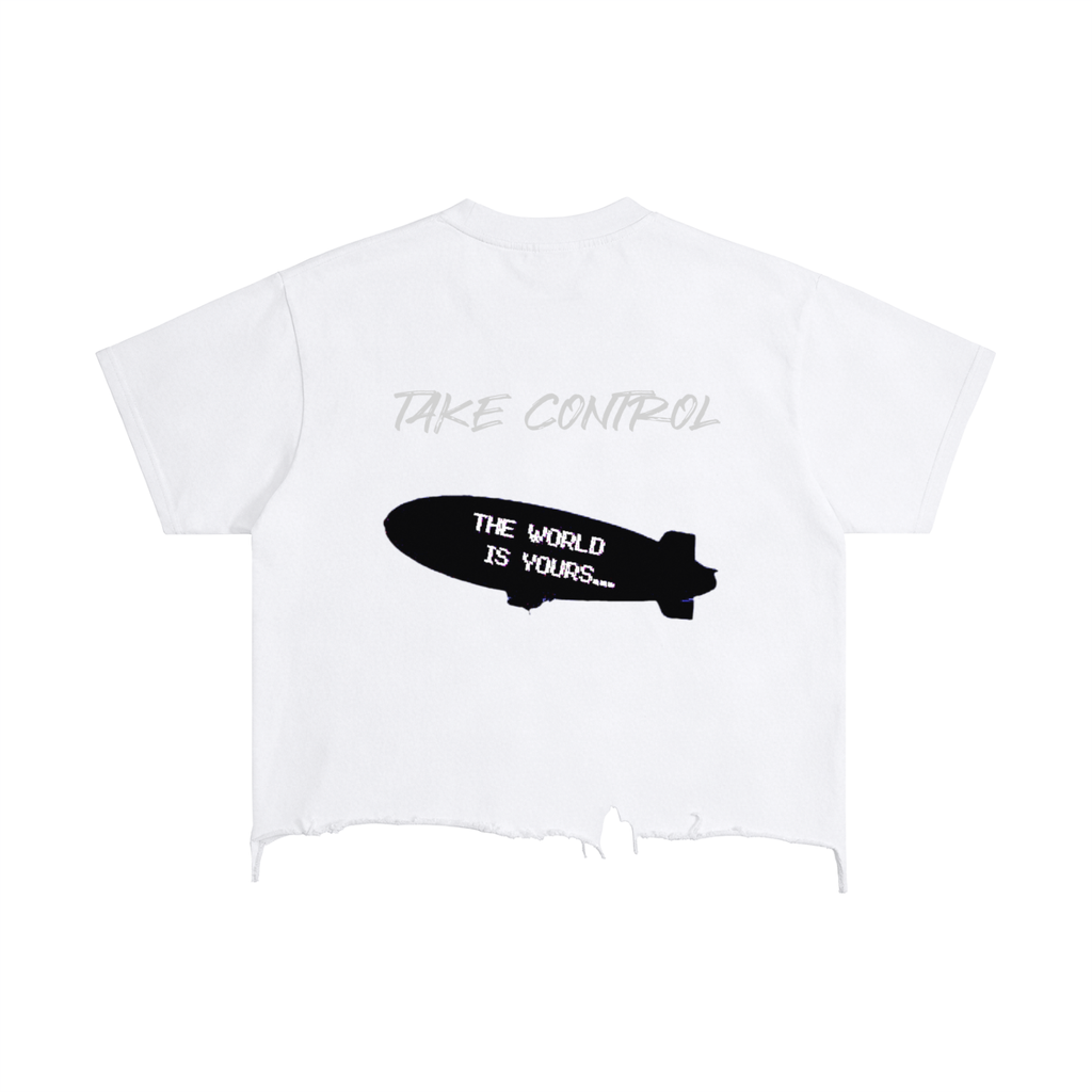 Vintage Wash Boxy Distressed Hem T-Shirt