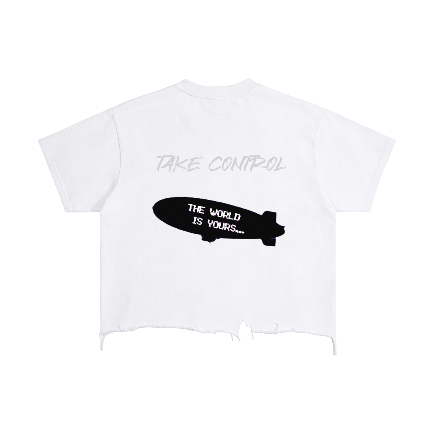 Vintage Wash Boxy Distressed Hem T-Shirt