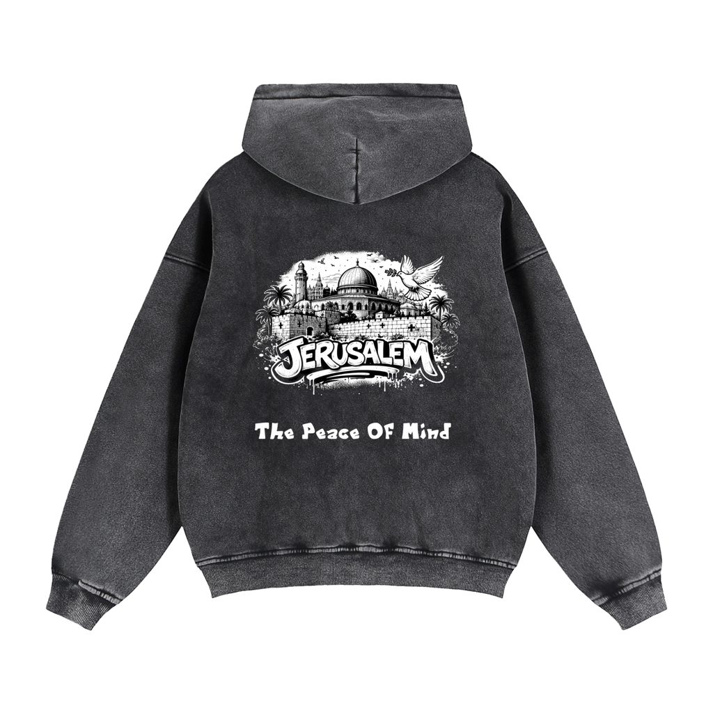 Zip-Through Boxy Fleece Hoodie