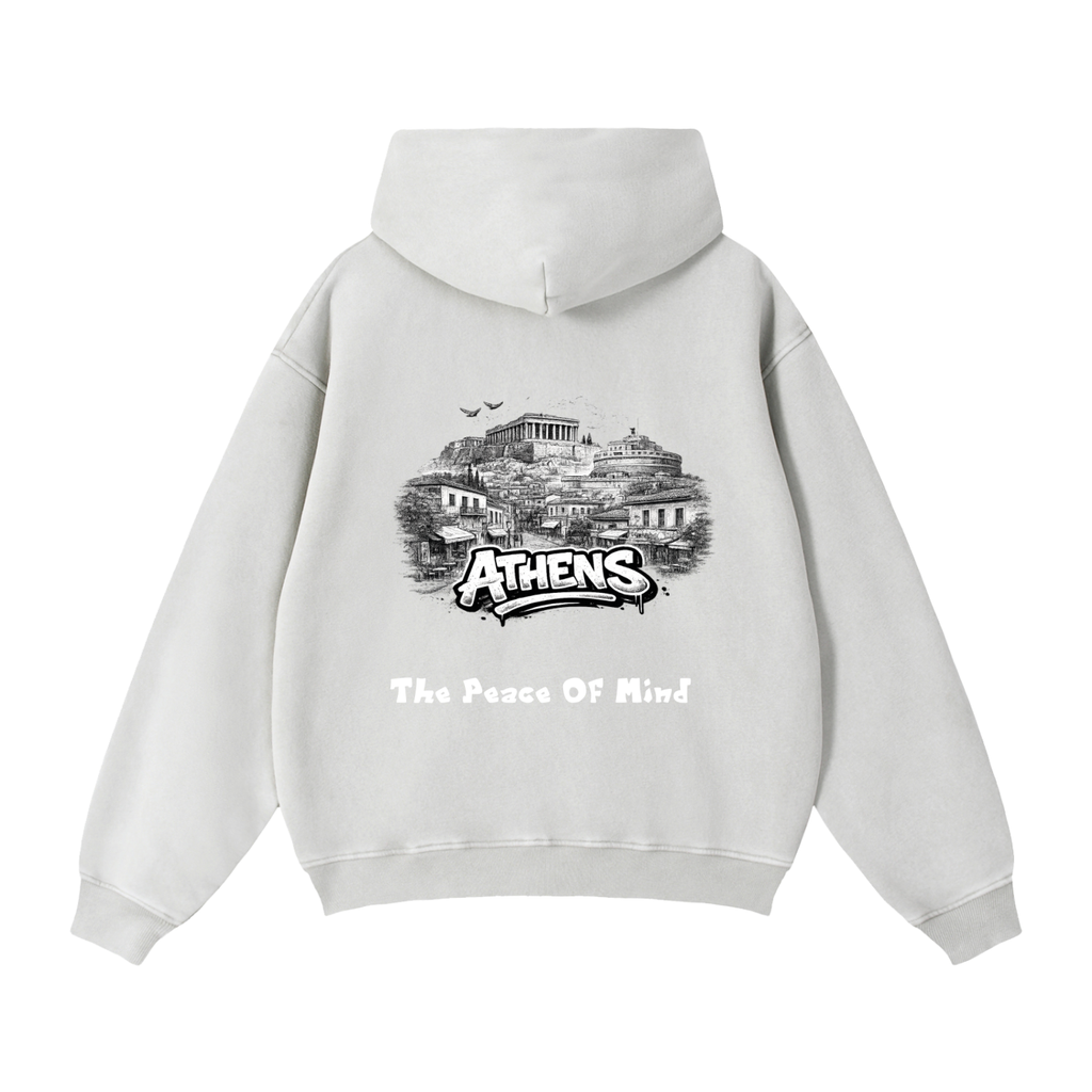 Zip-Through Boxy Fleece Hoodie