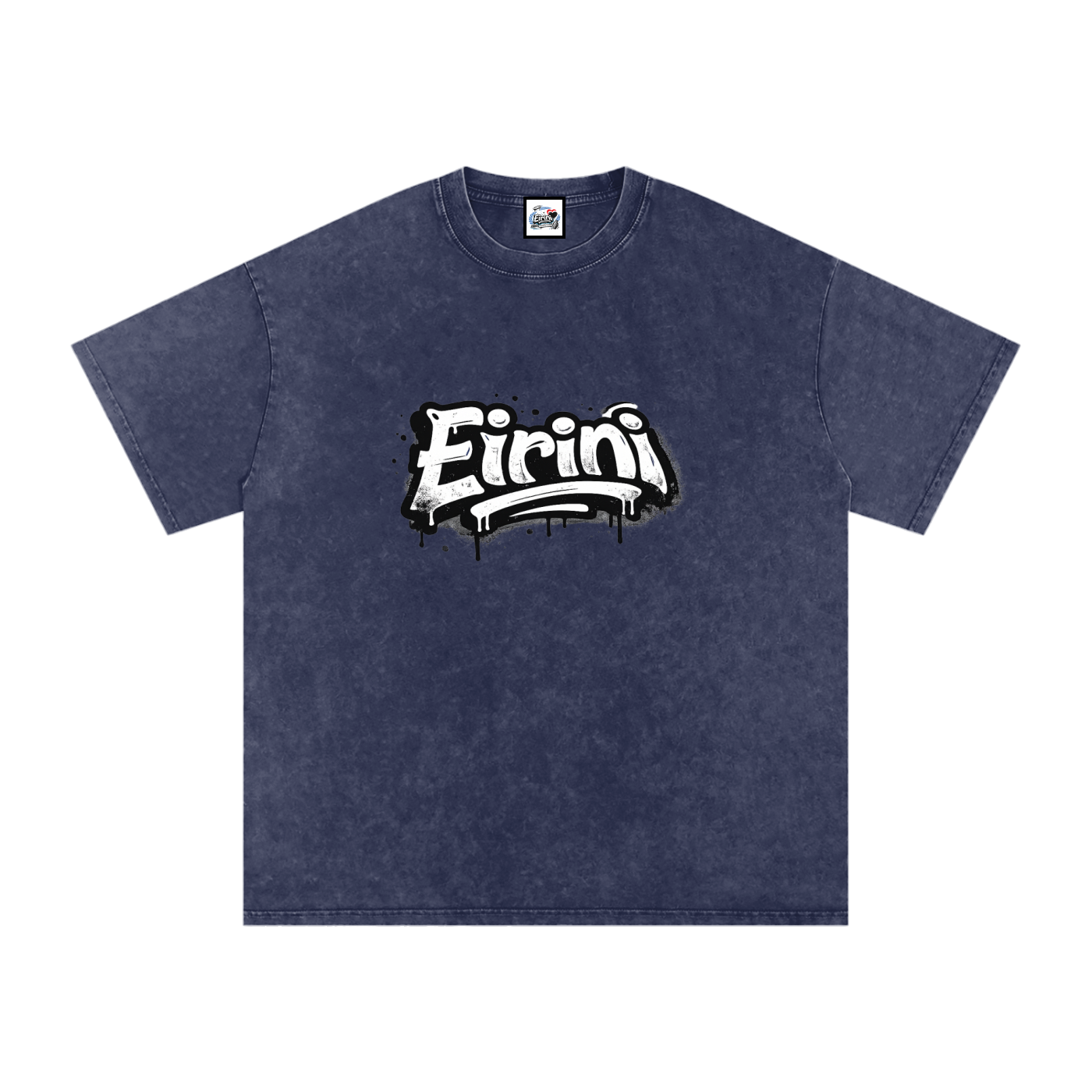 Snow Washed Oversized Cotton T-Shirt