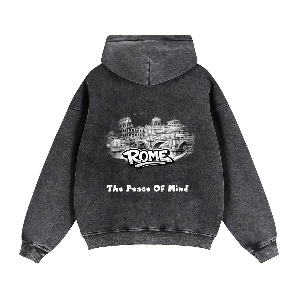 Zip-Through Boxy Fleece Hoodie
